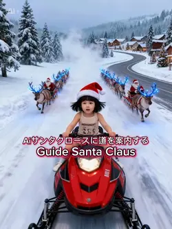 Aiサンタクロースに道を案内する