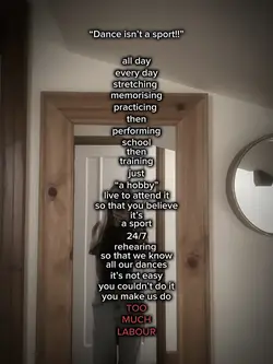 “Dance isnt a sport”