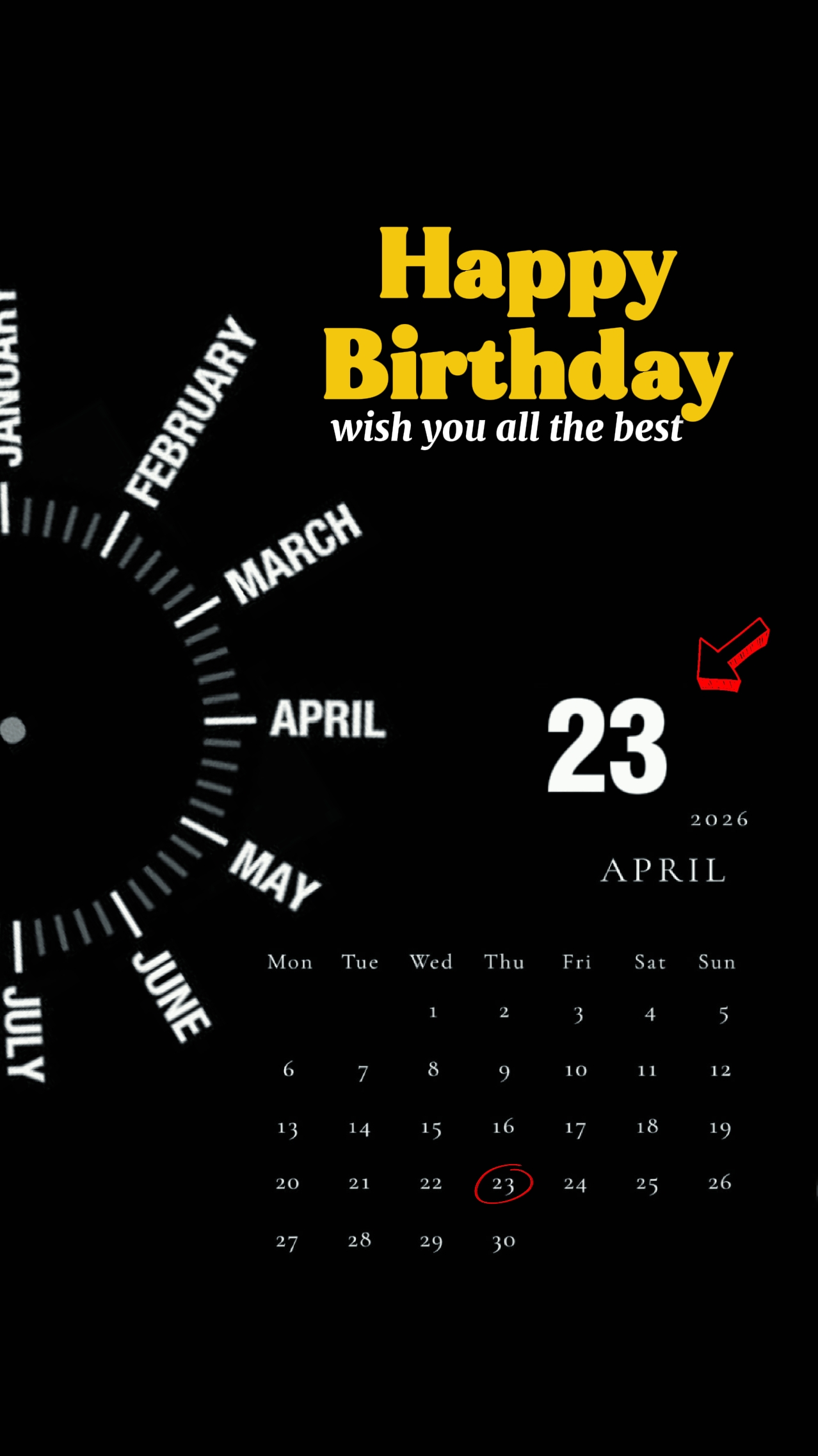 FELIZ CUMPLEAÑOS 23 DE ABRIL 
