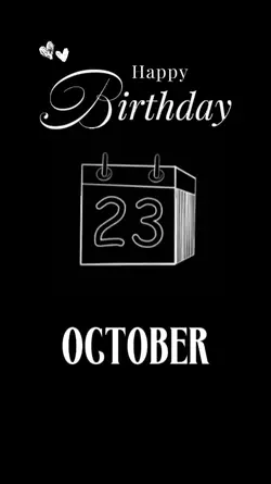 October 23 Birthday