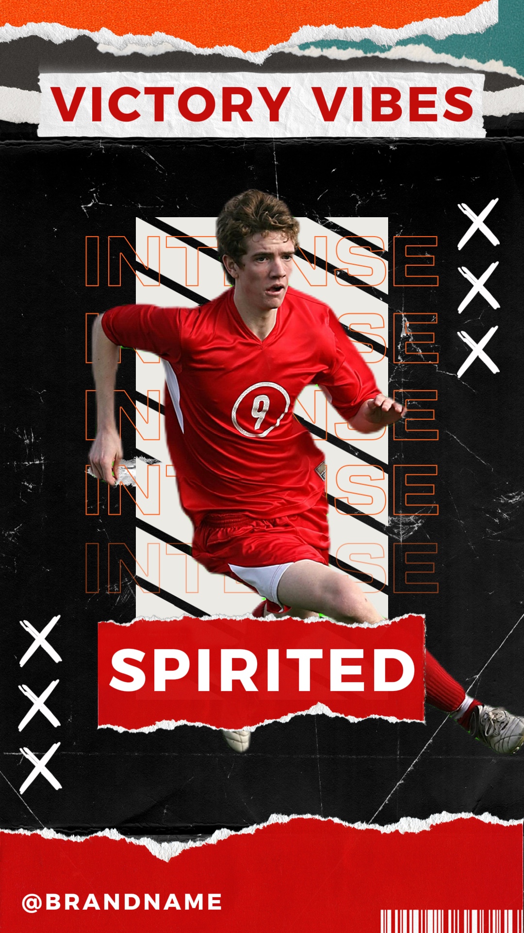 Plantilla de negocios, industria deportiva, plantillas de demanda abierta con tema de fútbol.