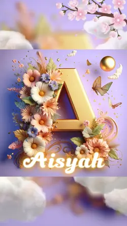 3D letter cantik A