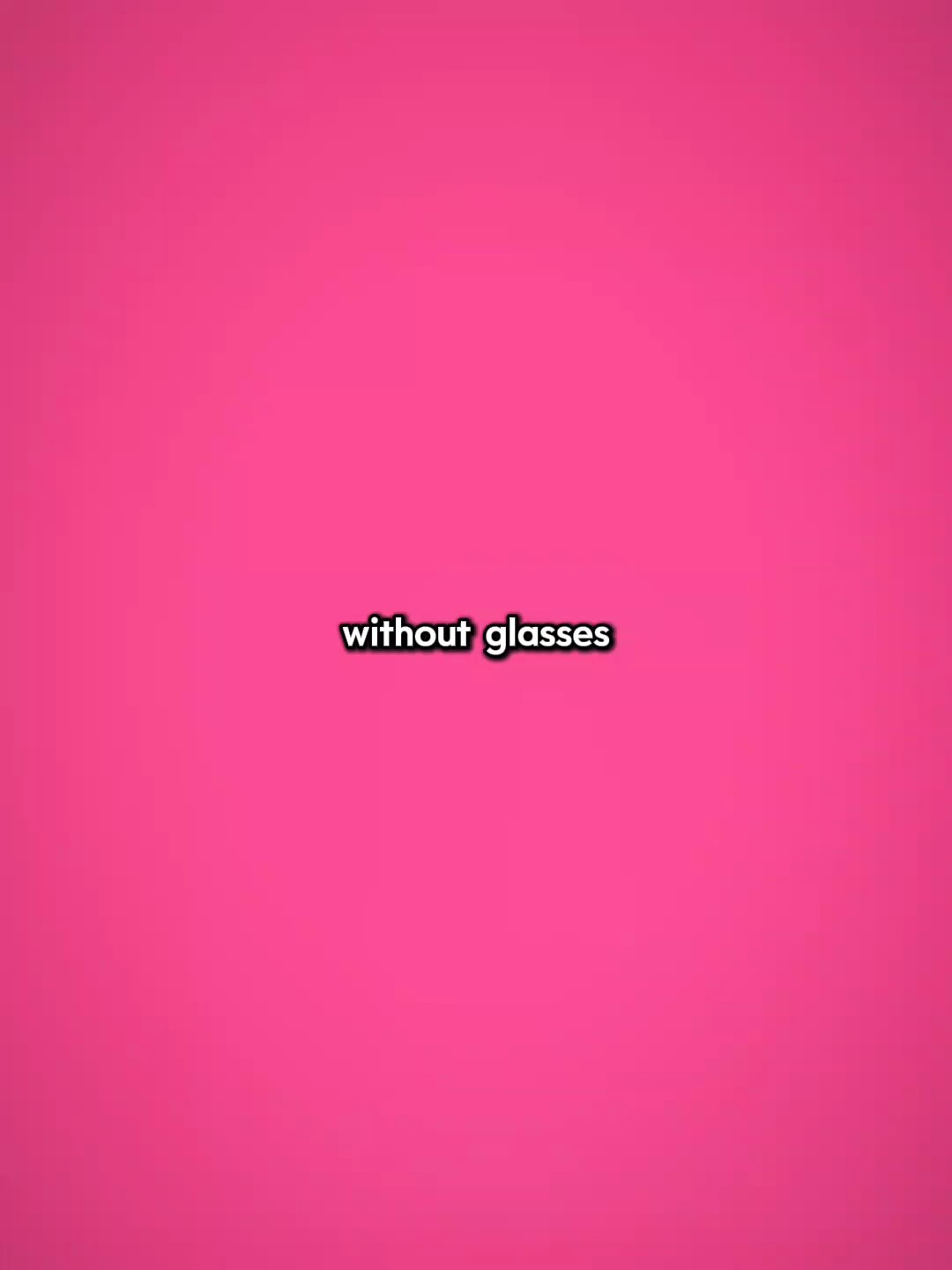 avec / sans lunettes