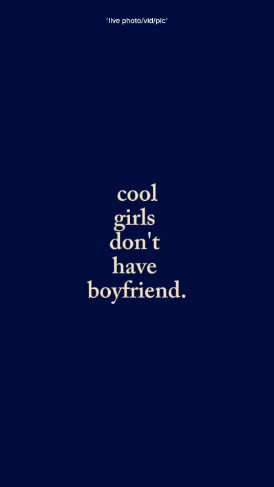 cool girl dn hv bf