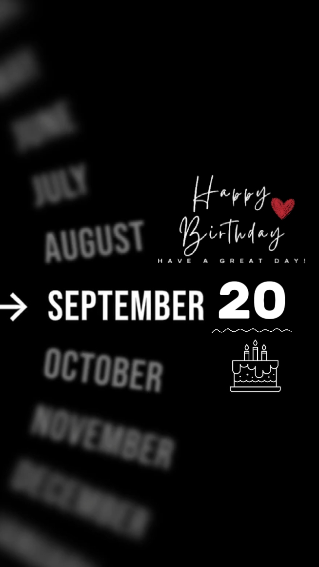 hbd 20 September