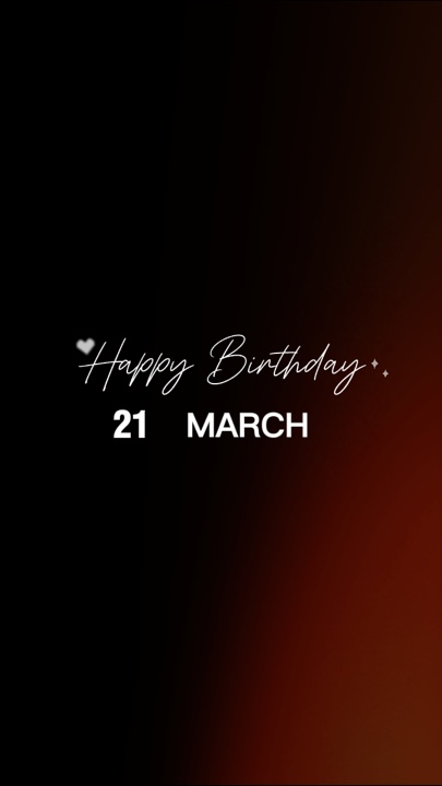 FELIZ CUMPLEAÑOS 21 de marzo