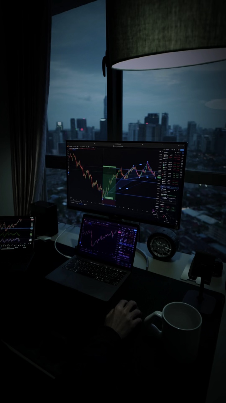 Riding a bike