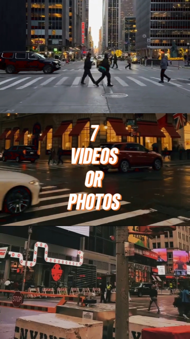 7 VIDEOS OR PHOTOS 