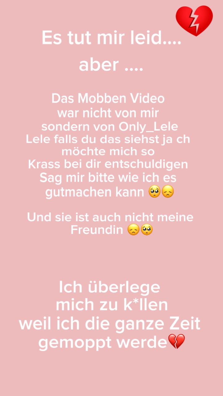 „Es tut mir leid“