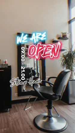 we are open, neon