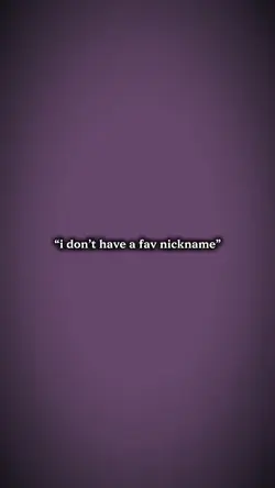 Fav nickname