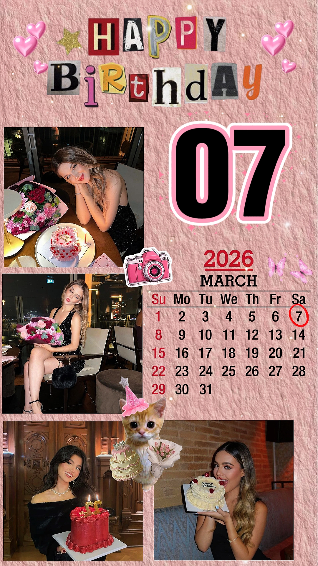 Anniversaire 07 mars 