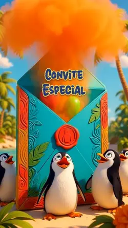 Convite Pinguins 