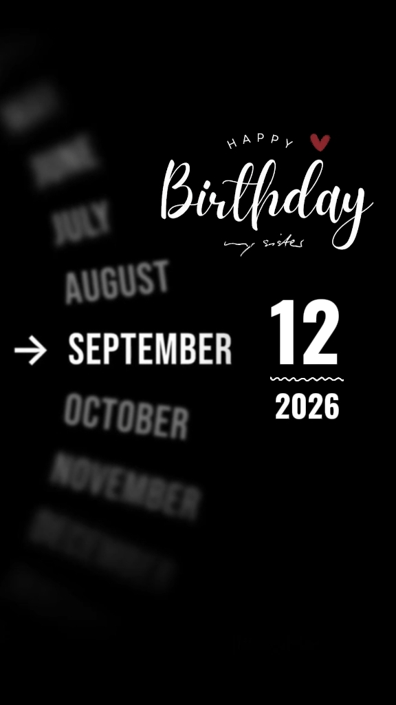 Bday Sister 12 Sept