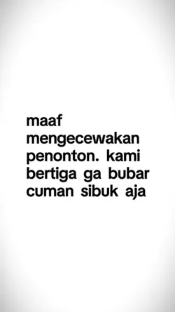 kmi bertiga ga bubar