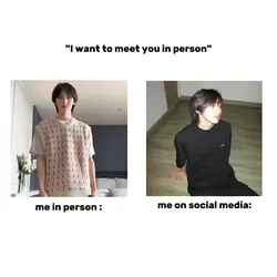 me in person
