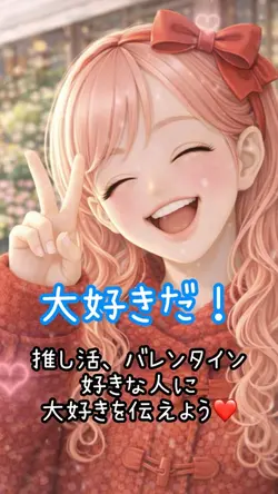 推し活、バレンタイン　7枚大好きな人に❤️