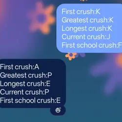 crush first letter