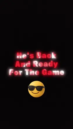 He is Back........
