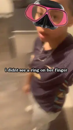 ring on her finger’