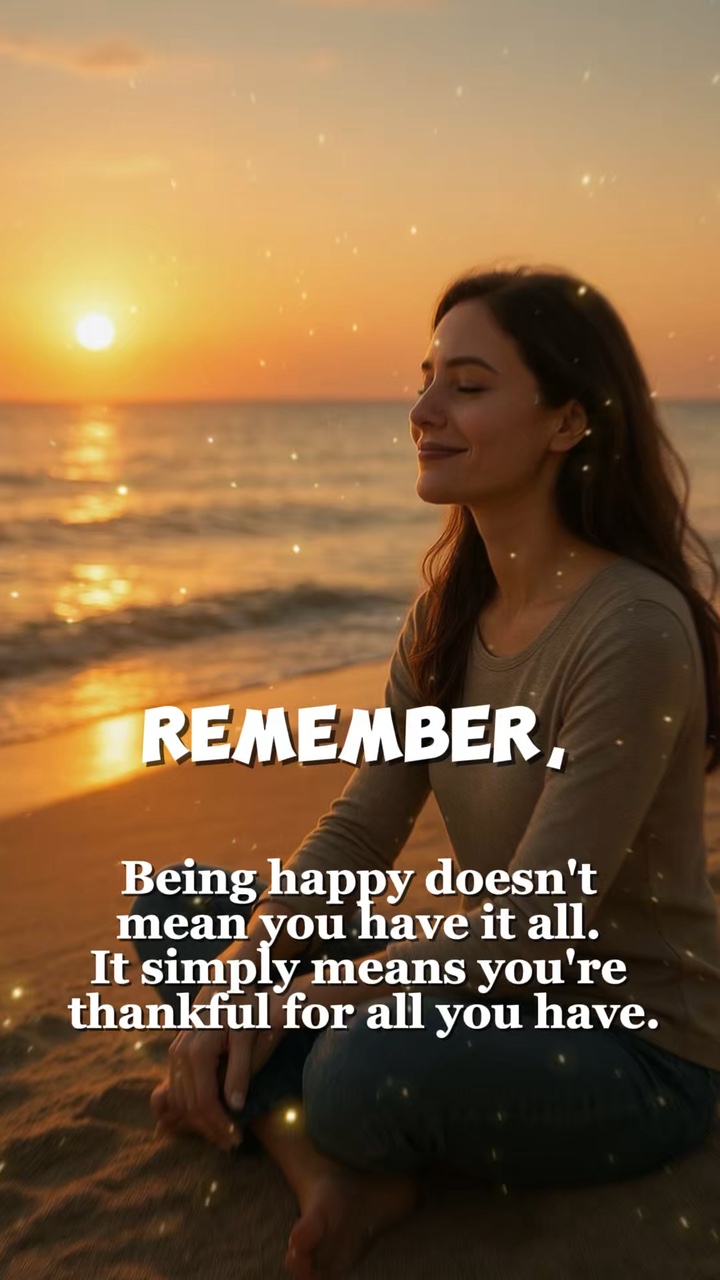 being happy