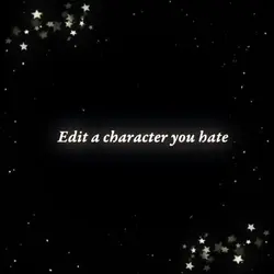 Edit a character... 