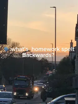 Homework backwards?