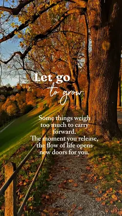 let go to grow