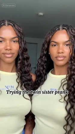 Twin sister prank 