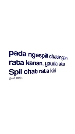 Spill chat rata kiri
