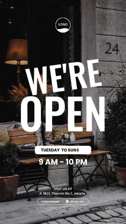 WE'RE OPEN
