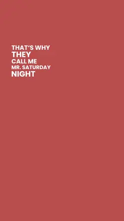 Mr. saturday night