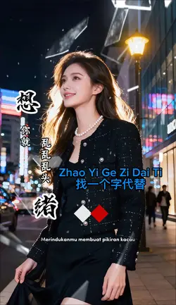 找一个字代替