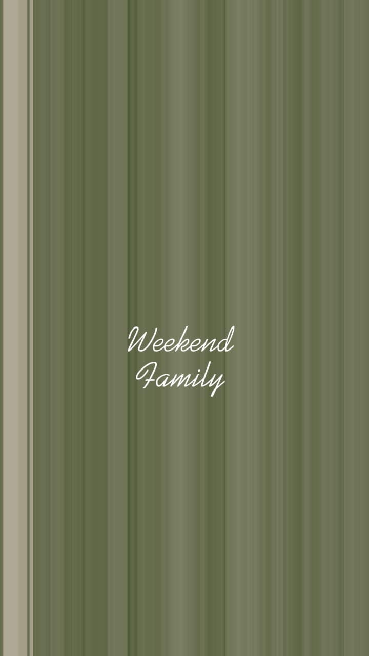 Fim de semana, família, aproveite