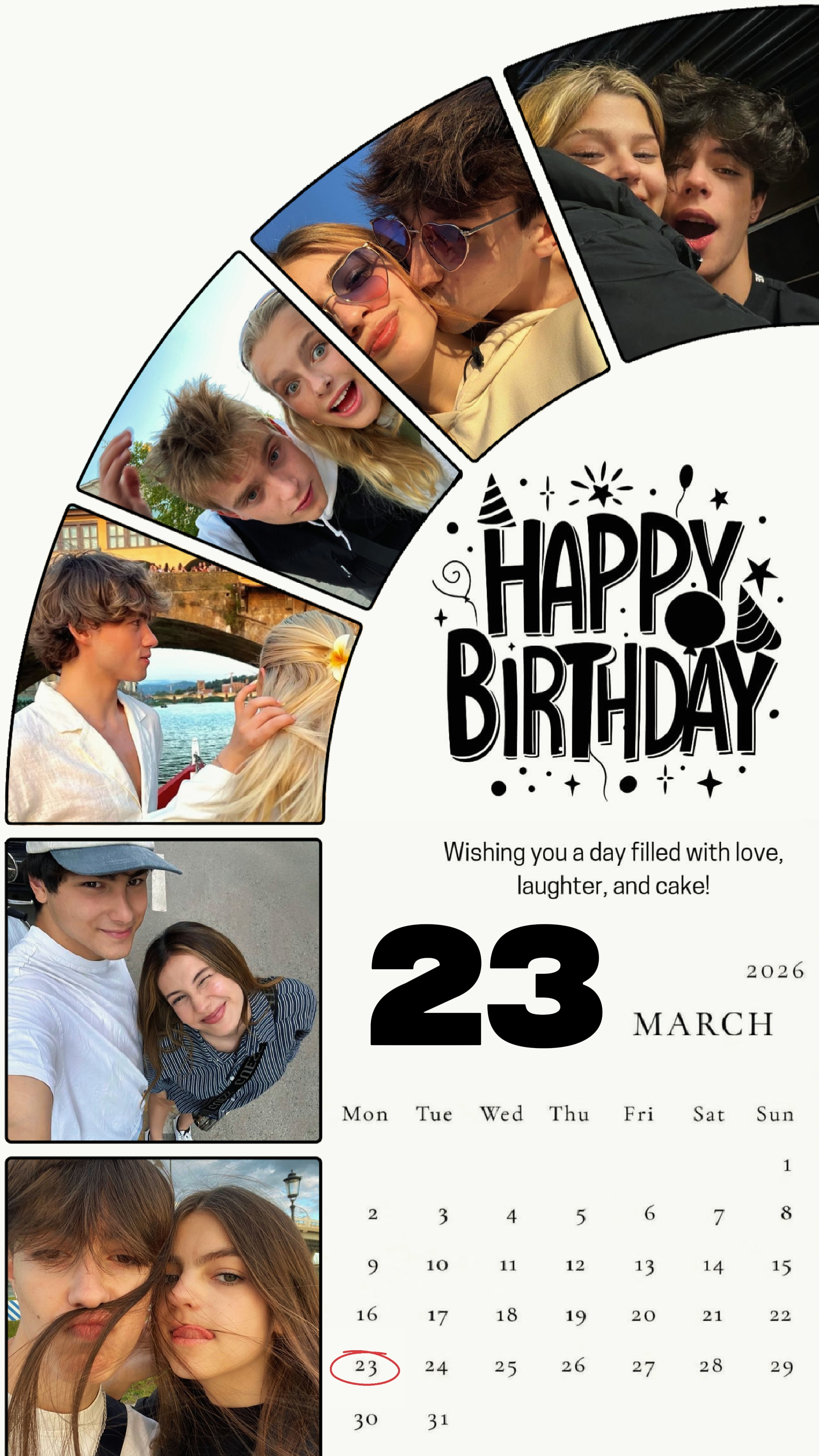 ANNIVERSAIRE LE 23 MARS