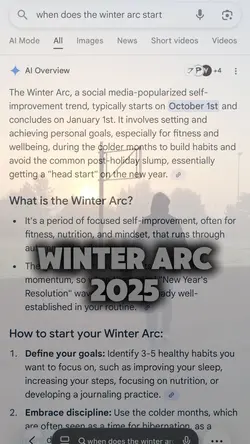 Winter Arc 2025 ❄️