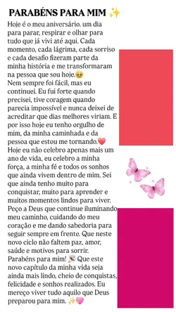 Parabéns pra mim