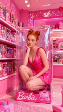 Barbie box girl