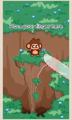 place your finger