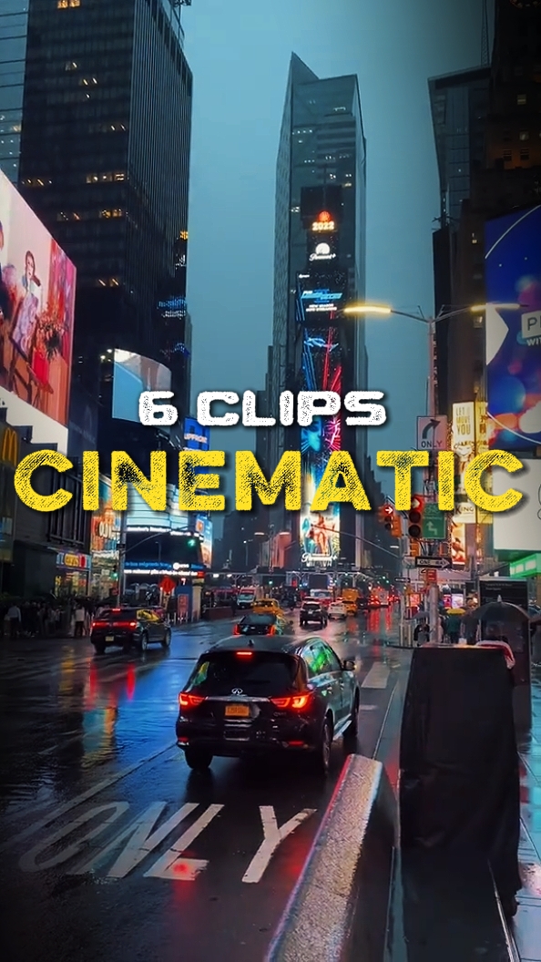 6 clips cinematic 