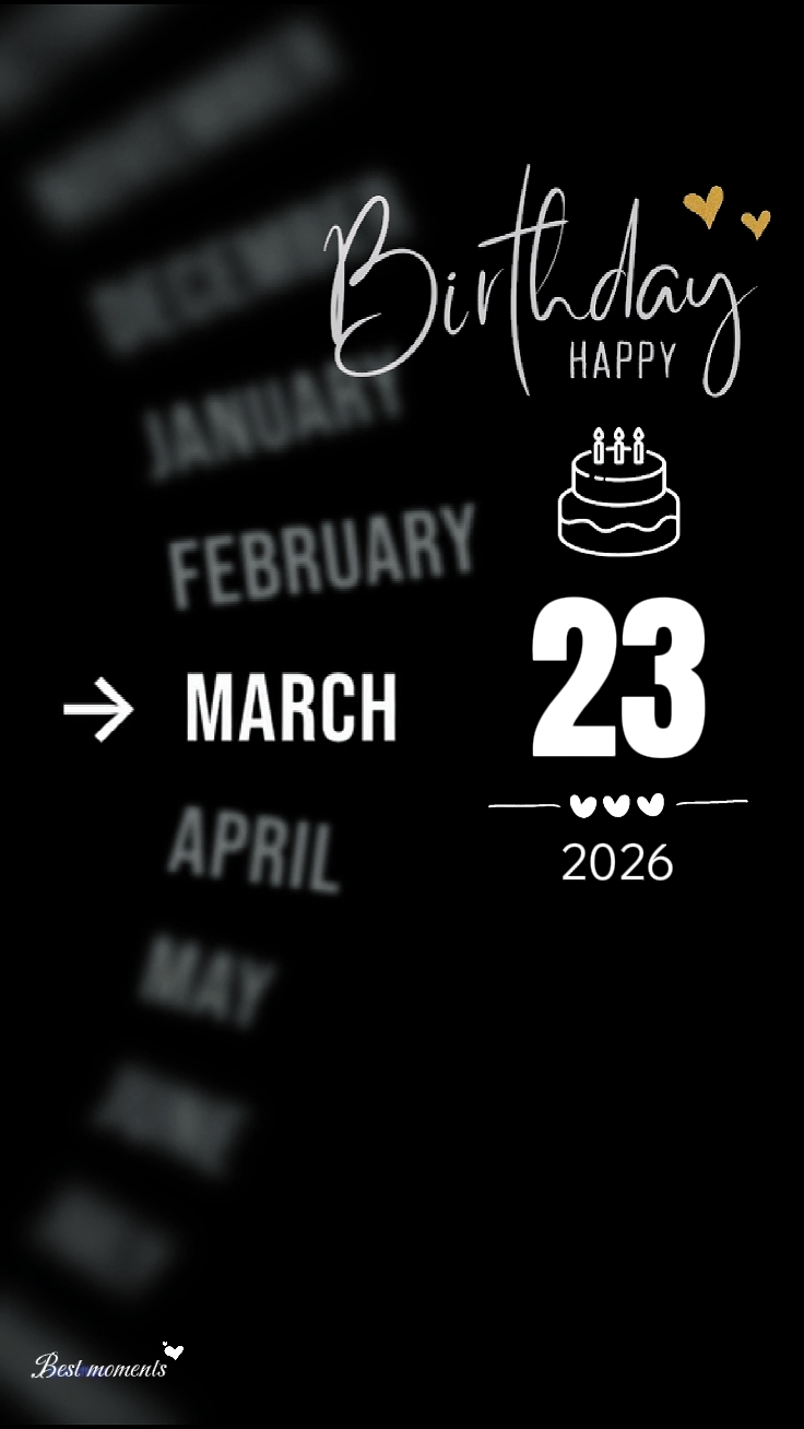 Selamat ulang tahun 23 MARET 2026
