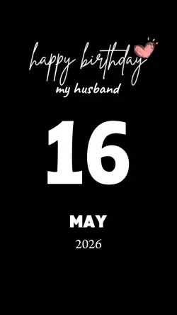 HBD HUSBAND 16 MAY 