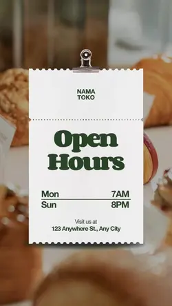 opening hours 