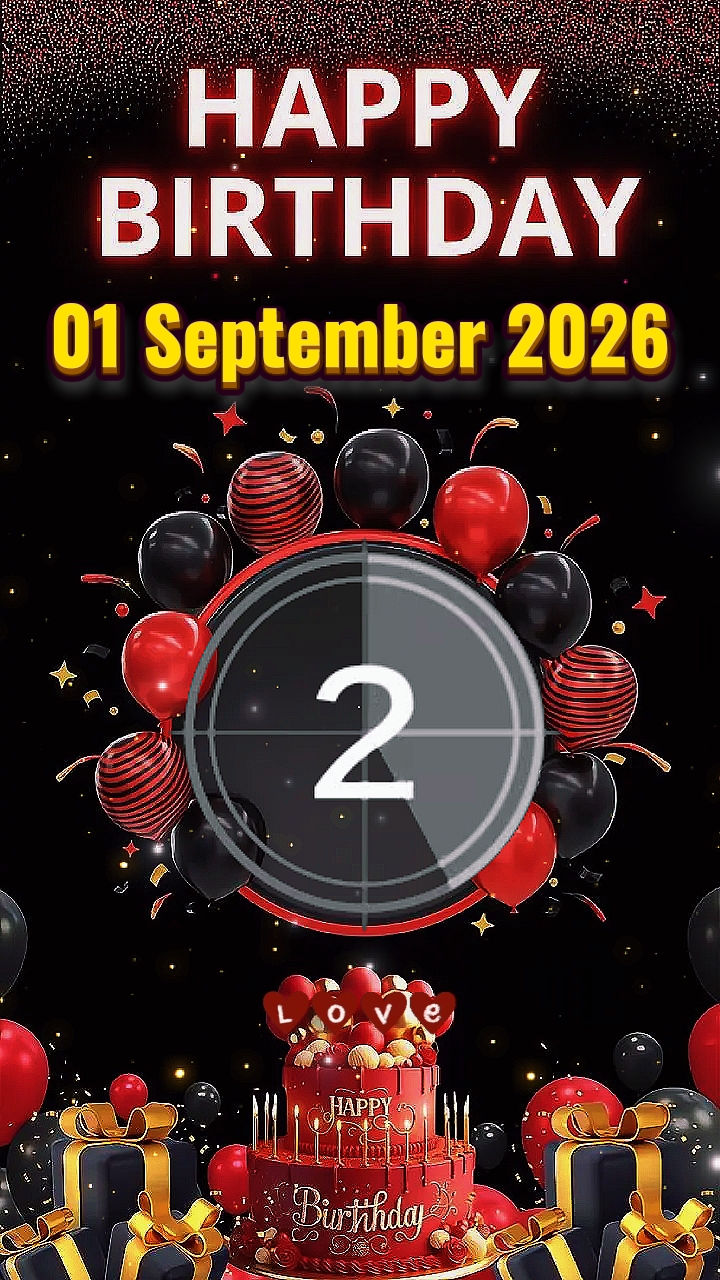 Birthday 1 Sept 2026
