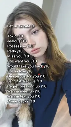 Let your ex rate U 