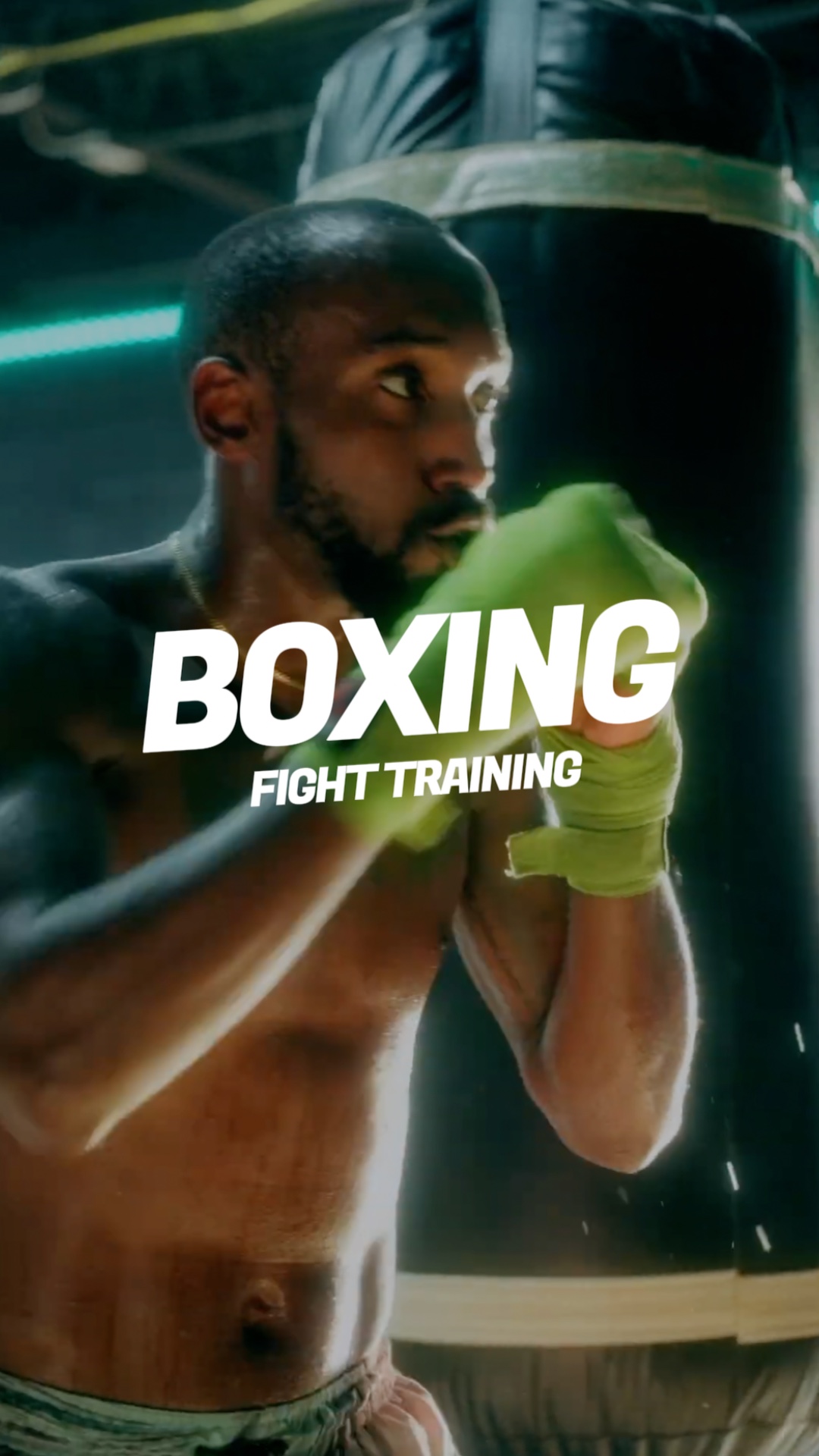 Entraînement de combat de boxe