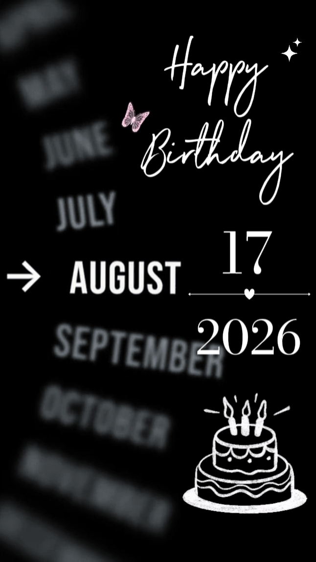 Birthday 17 August
