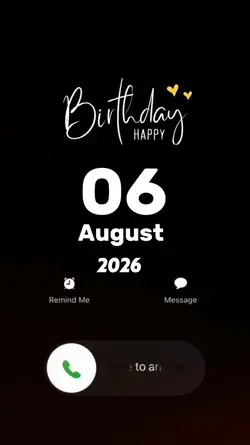 Hbd 06 August 2026 