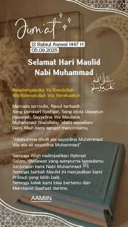 Maulid Nabi 2025