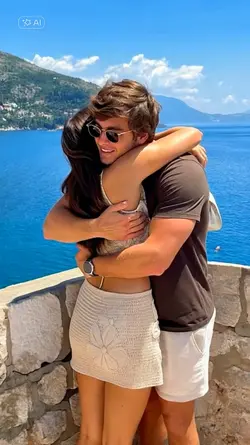 Couple hug 